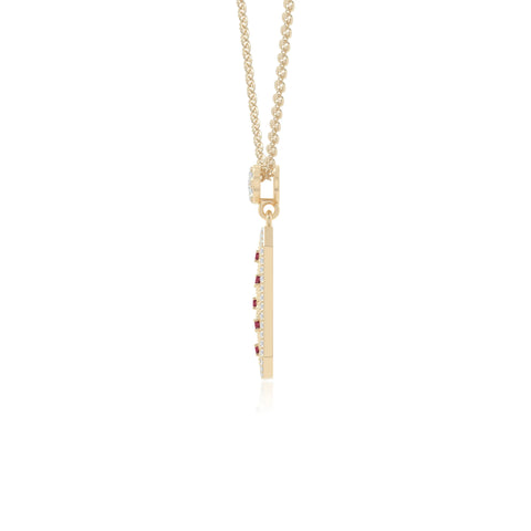 natural ruby infinity love knot necklaces in yellow gold vermeil 