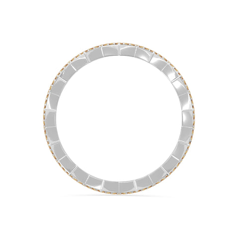 natural citrine zig-zag wedding band rings in sterling silver 