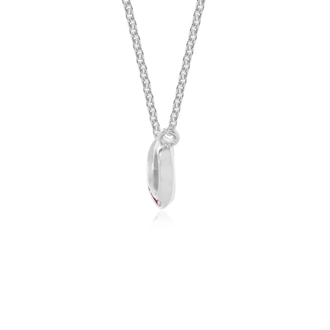 natural ruby infinity necklaces in sterling silver 