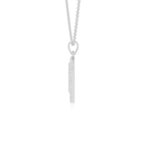 moissanite teardrop necklaces in sterling silver 