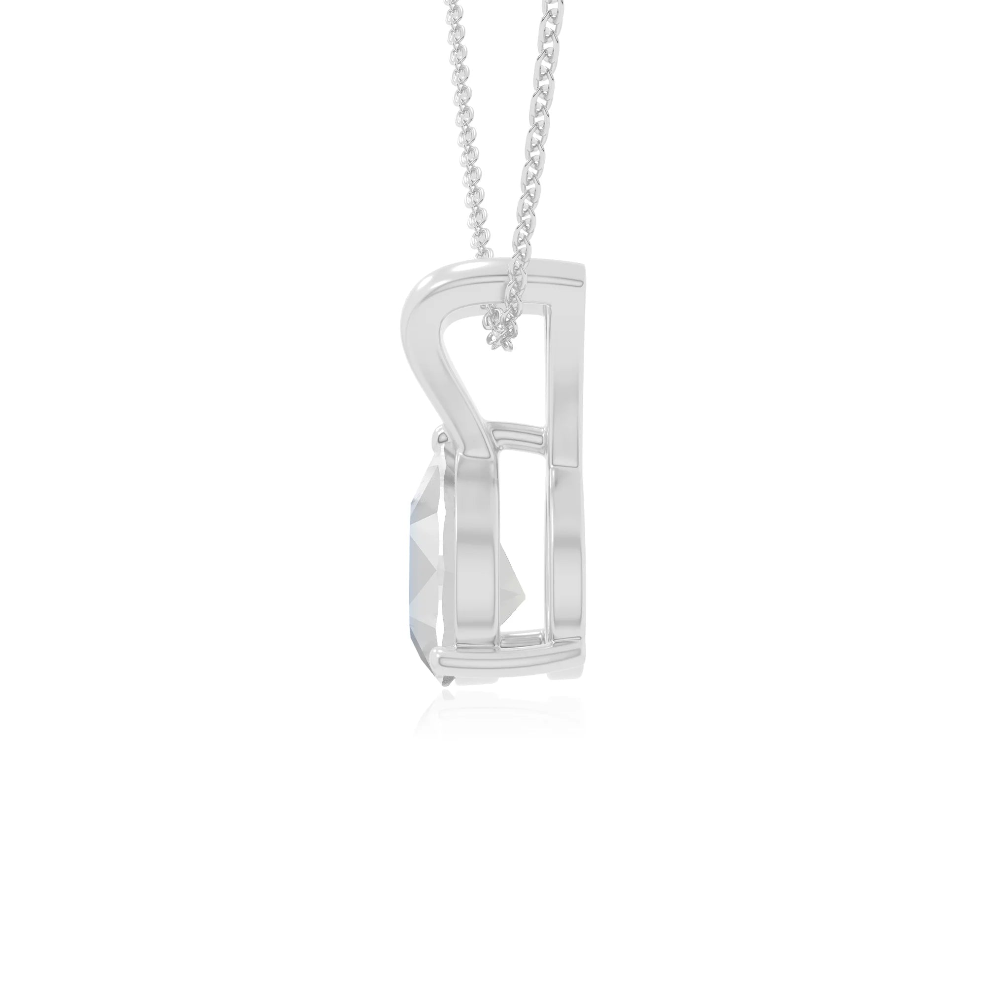 rainbow moonstone v-bale solitaire necklaces in sterling silver 