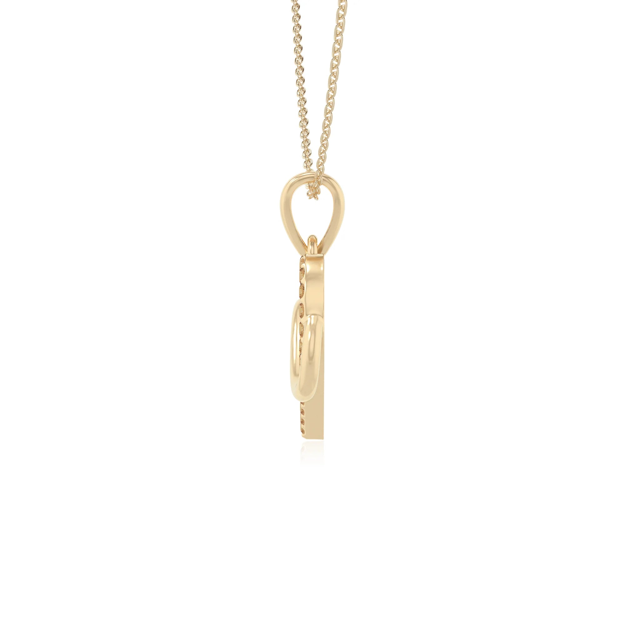 natural citrine infinity heart necklaces in yellow gold vermeil 