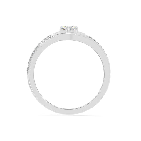 natural moissanite heart promise rings in sterling silver 