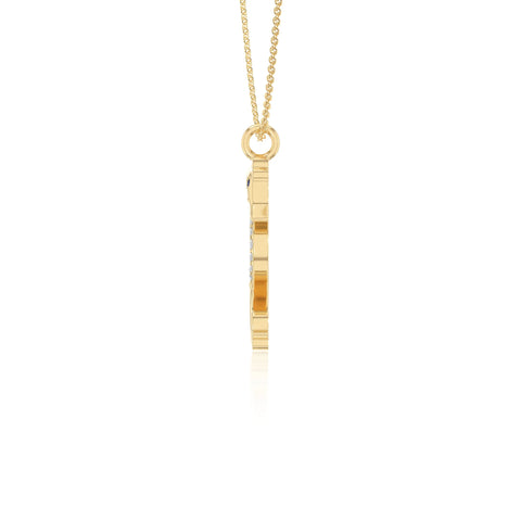 natural blue-sapphire sea horse necklaces in yellow gold vermeil 