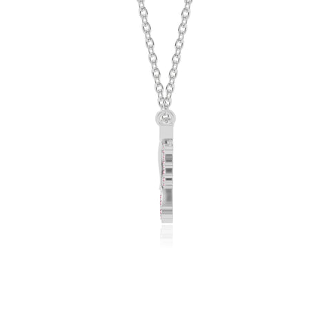 natural pink-tourmaline phoenix eagle necklaces in sterling silver 