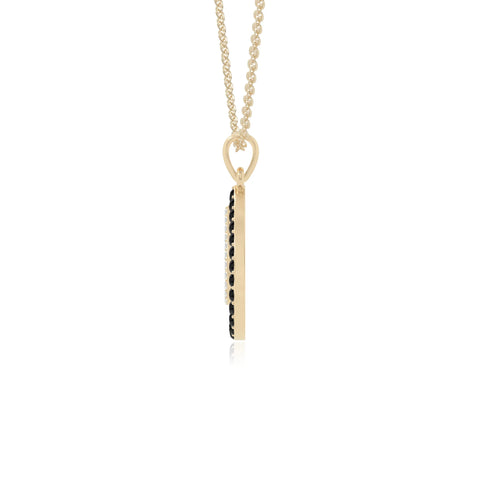 natural black-onyx infinity love knot necklaces in yellow gold vermeil 