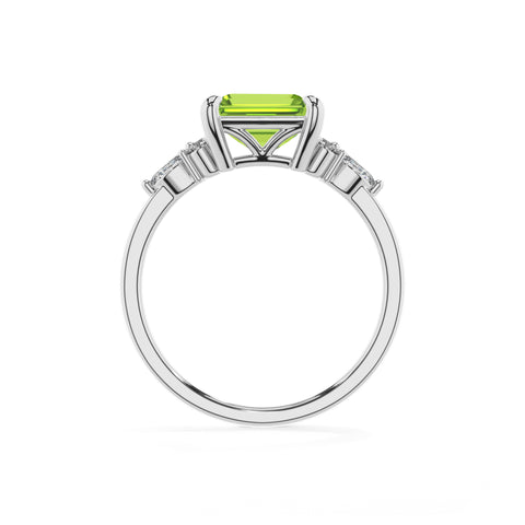 natural peridot peridot solitaire engagement ring