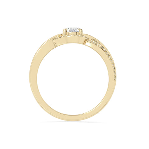 natural moissanite solitaire engagement rings in yellow gold vermeil