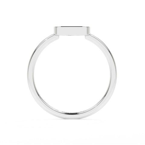 bumble bee cloud shape stackable bezel-set ring