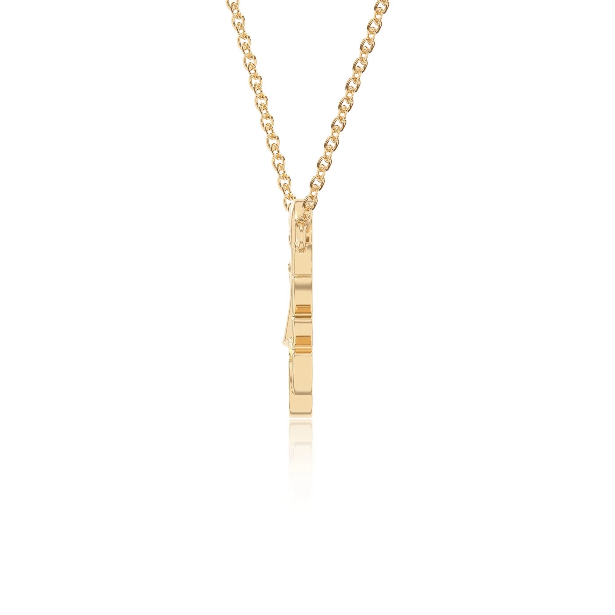 natural citrine mother child swan necklaces in yellow gold vermeil 