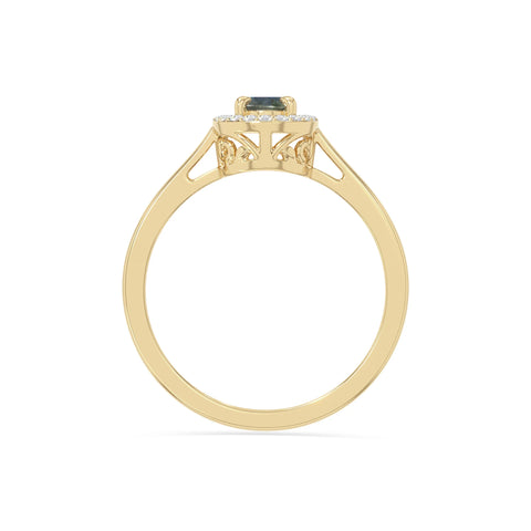 natural labradorite solitaire halo engagement rings in yellow gold vermeil