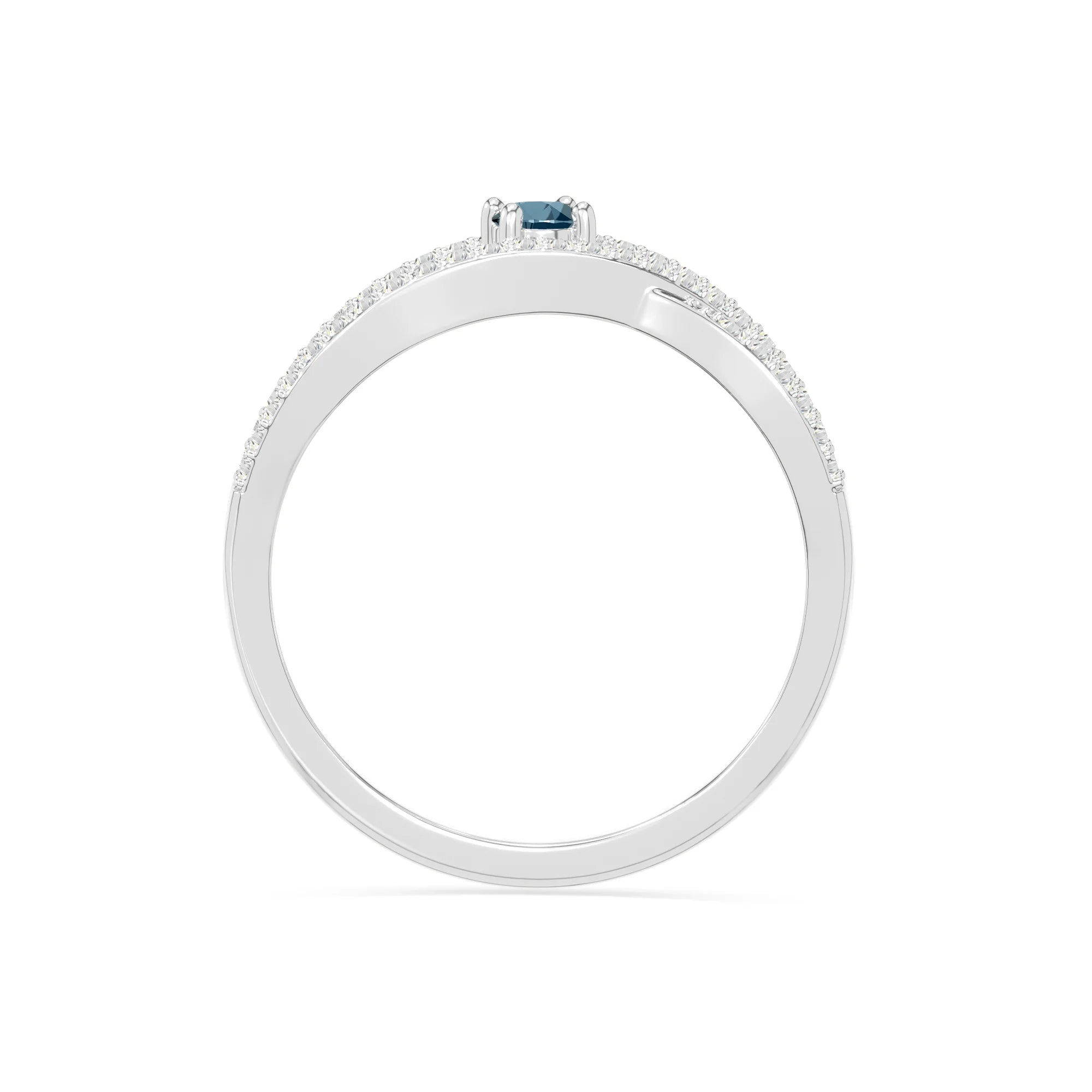 natural london blue topaz promise rings in sterling silver 