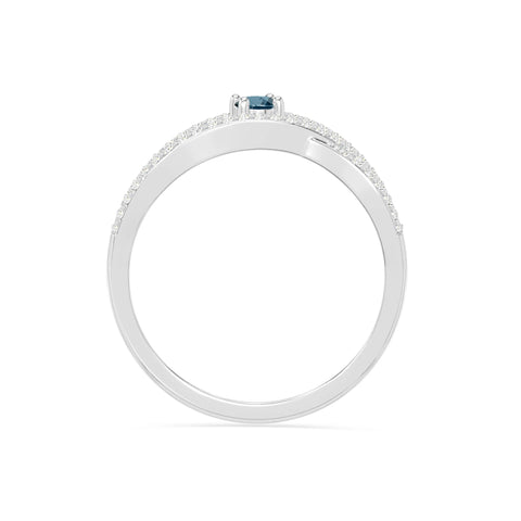 natural london blue topaz promise rings in sterling silver 