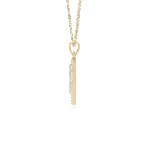moissanite infinity love knot necklaces in yellow gold vermeil 