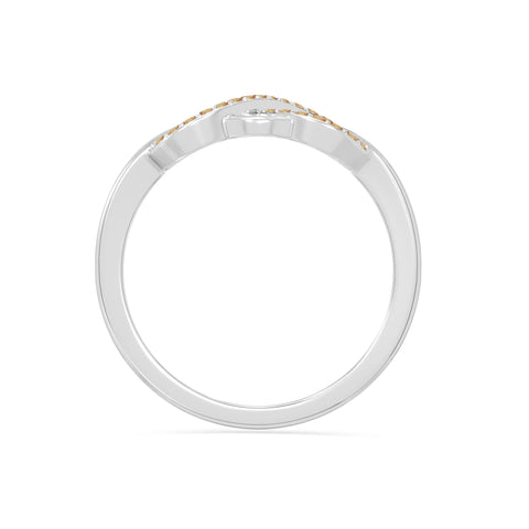 natural citrine infinity promise rings in sterling silver 