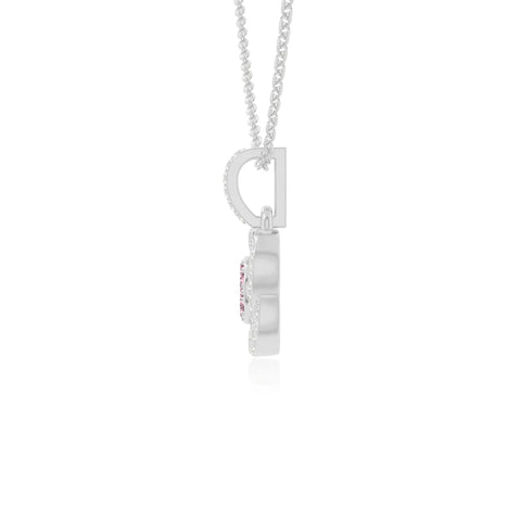 natural pink-tourmaline inner power necklaces in sterling silver 