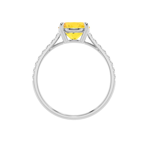 lab-grown yellow-sapphire round half eterity solitaire engagement ring