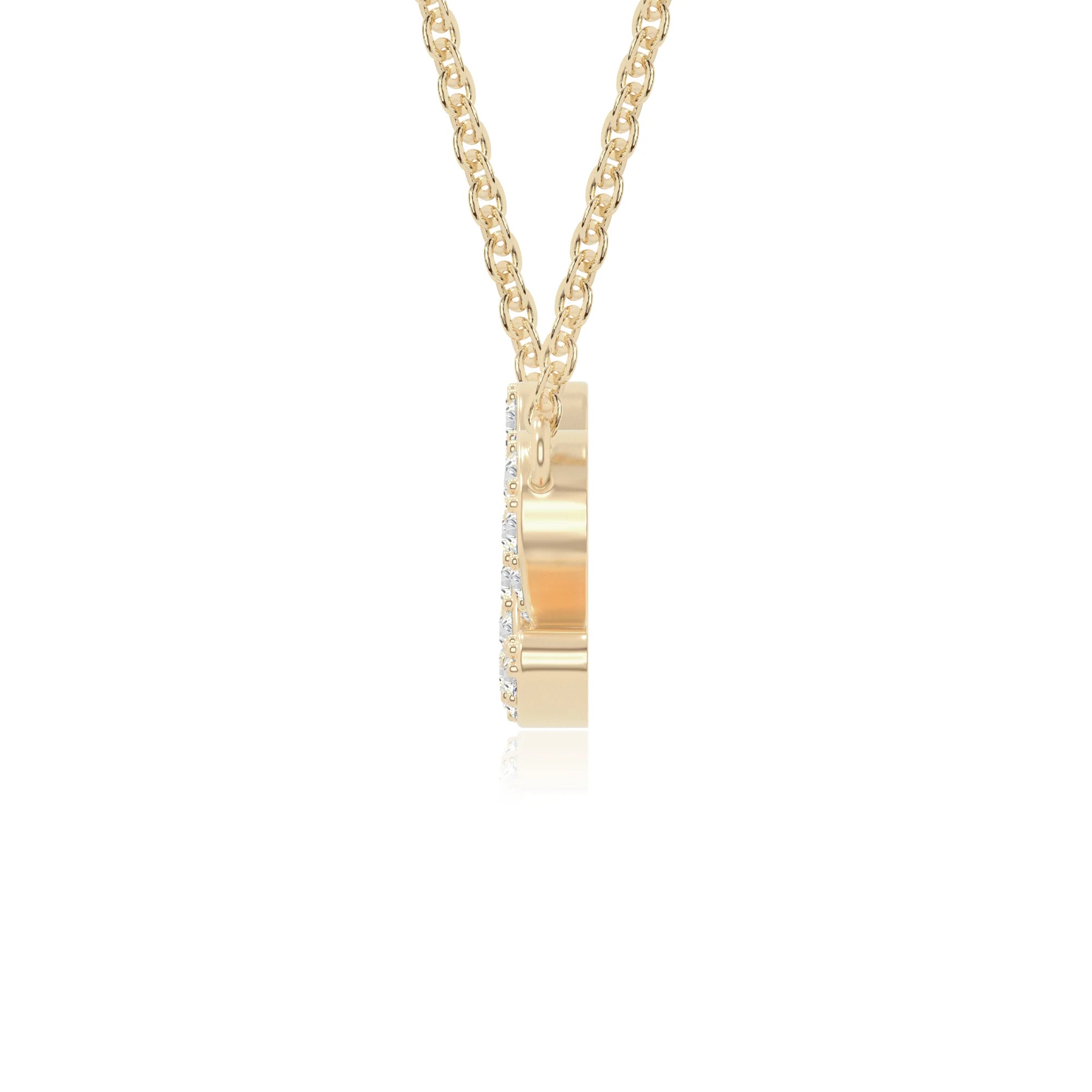 moissanite infinity love knot necklaces in yellow gold vermeil 