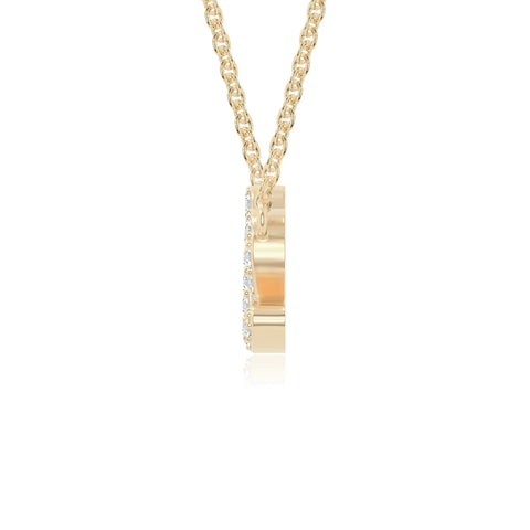 moissanite infinity love knot necklaces in yellow gold vermeil 