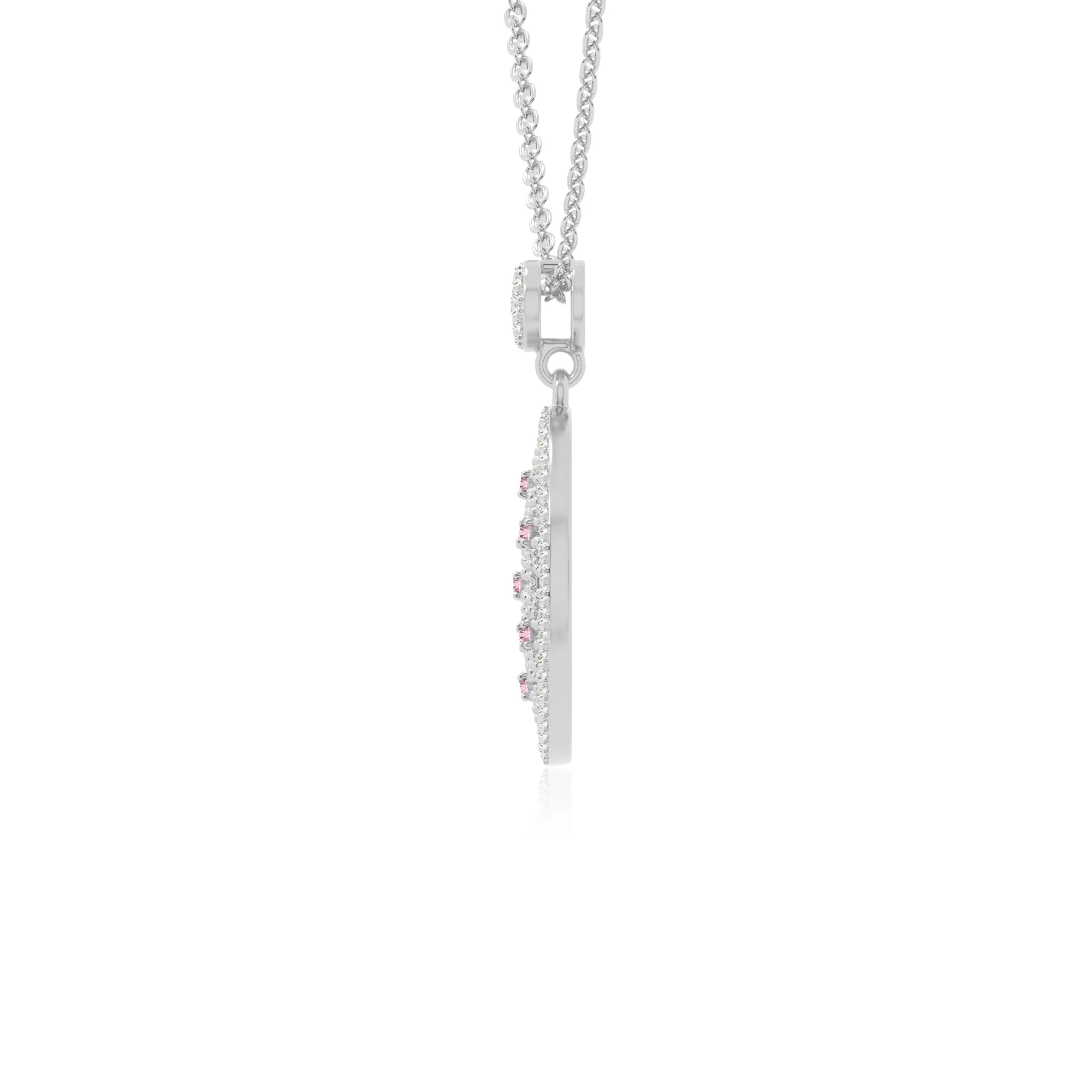 natural pink-tourmaline infinity love knot necklaces in sterling silver 