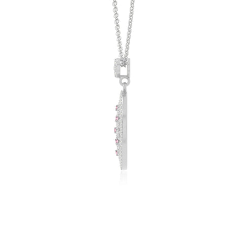 natural pink-tourmaline infinity love knot necklaces in sterling silver 