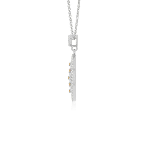 natural citrine infinity love knot necklaces in sterling silver 