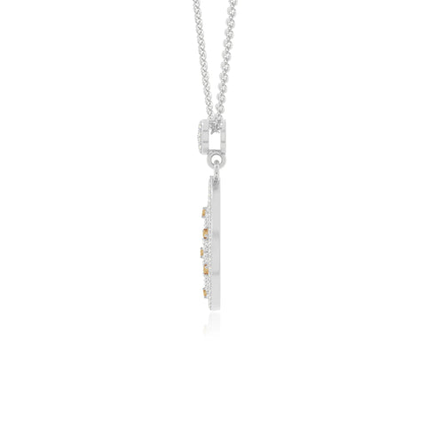 natural citrine infinity love knot necklaces in sterling silver 