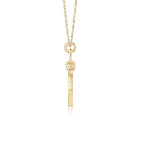natural black-onyx lock & key necklaces in yellow gold vermeil 
