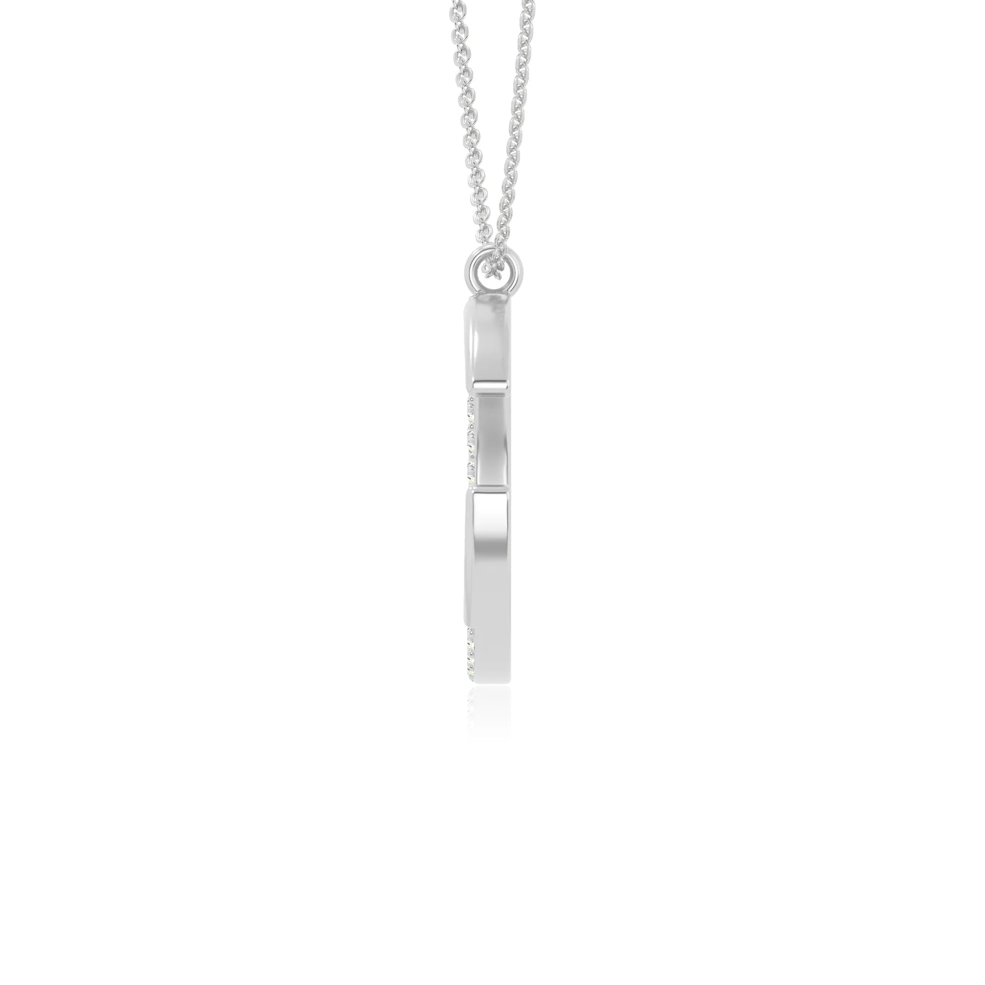 moissanite moon & star necklaces in sterling silver 