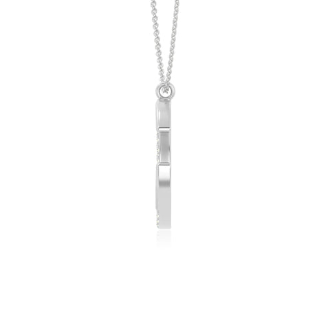 moissanite moon & star necklaces in sterling silver 