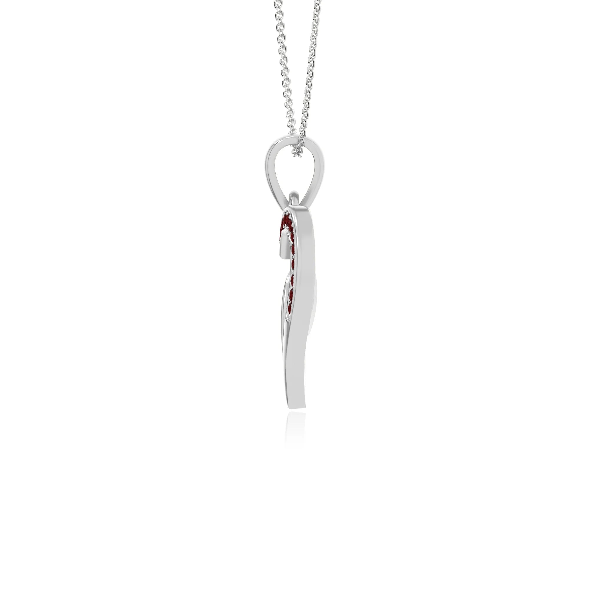 natural garnet infinity necklaces in sterling silver 