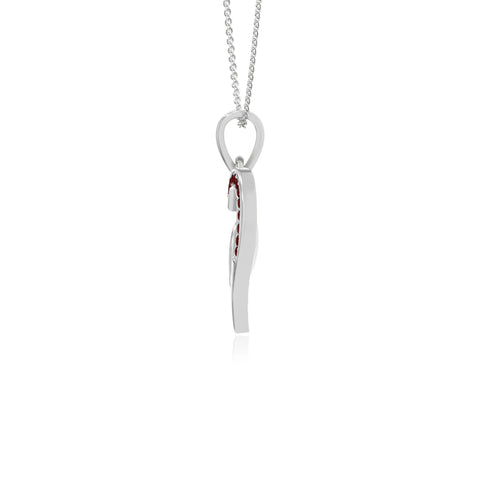 natural garnet infinity necklaces in sterling silver 