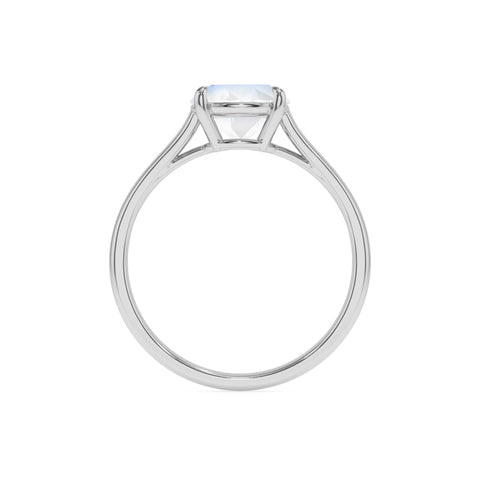 natural rainbow moonstone round solitaire engagement ring