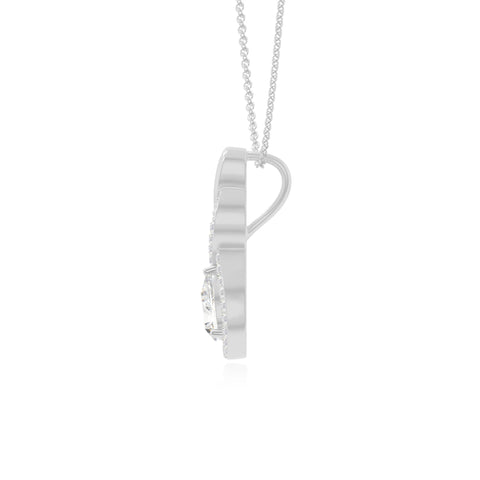 moissanite infinity necklaces in sterling silver 