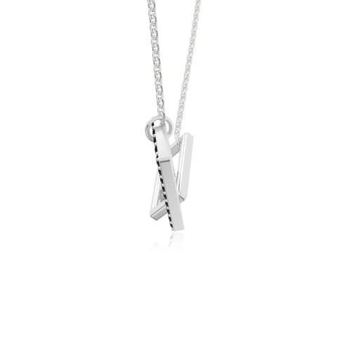 natural black onyx interlock necklaces in sterling silver 