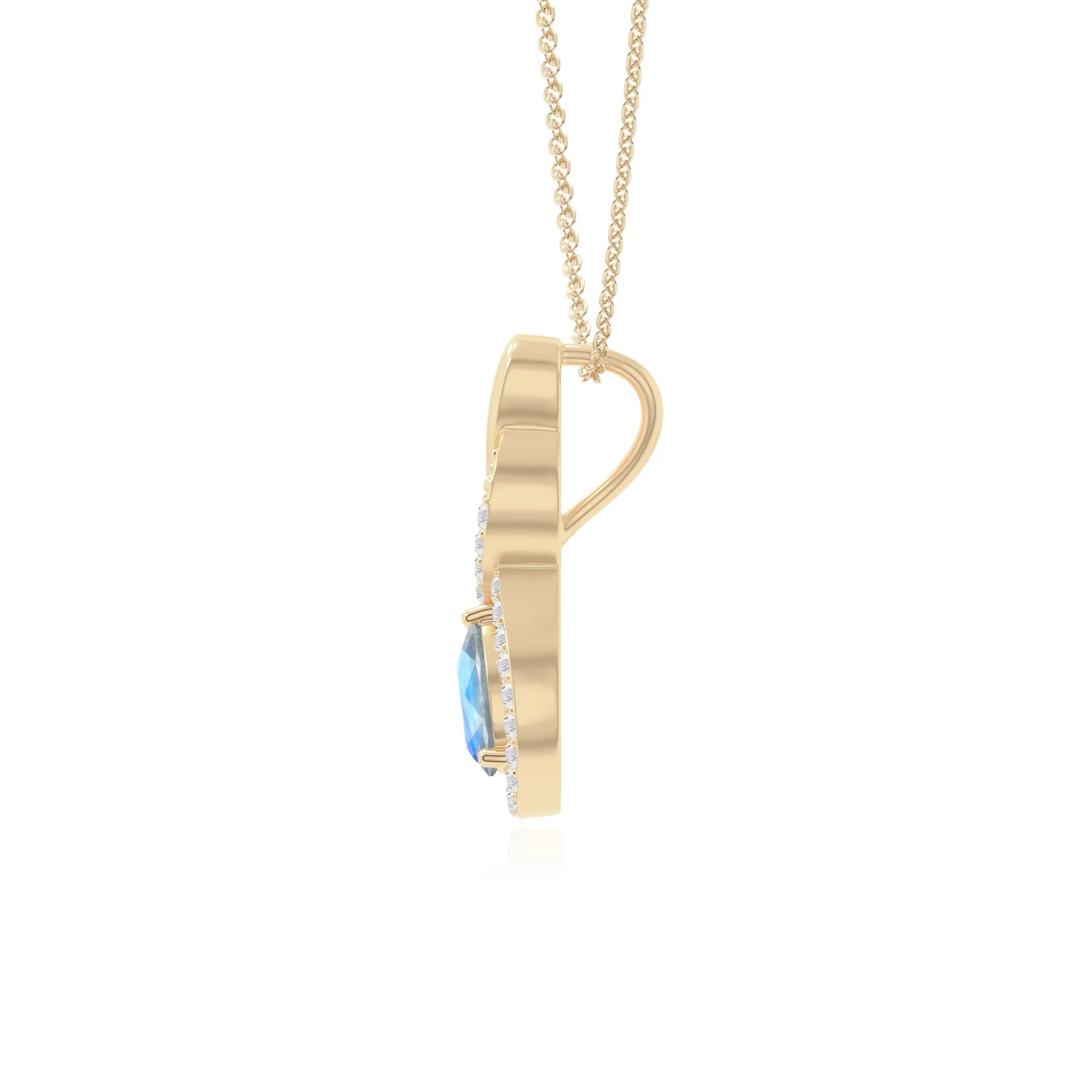 natural labradorite infinity necklaces in yellow gold vermeil 