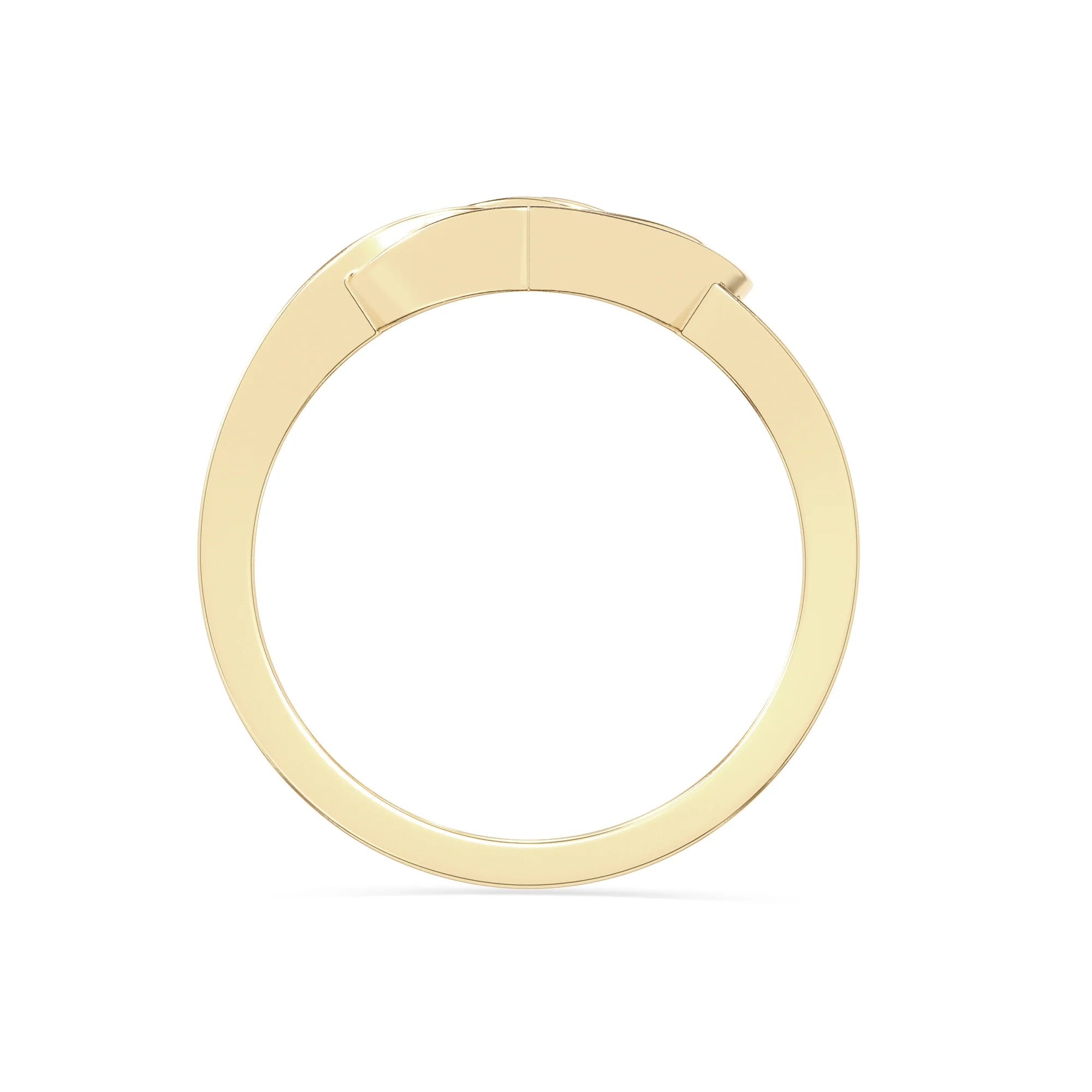 natural citrine infinity knot heart promise rings in yellow gold vermeil