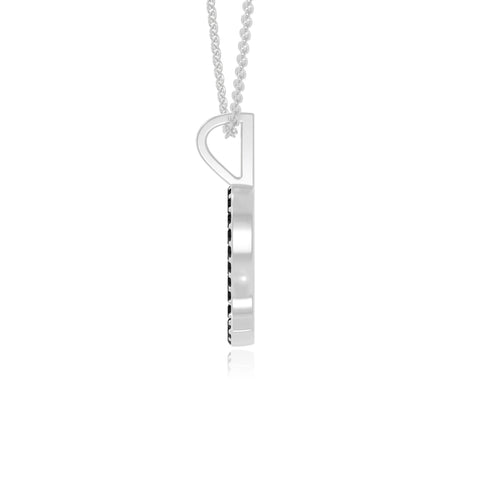 natural black-onyx leo zodiac sign necklaces in sterling silver 