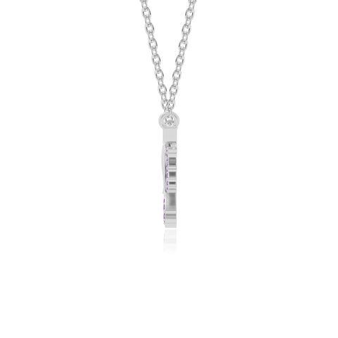natural amethyst phoenix eagle necklaces in sterling silver 