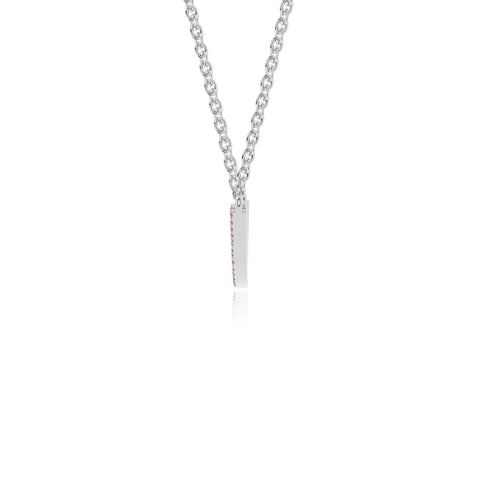 natural pink-tourmaline bypass curved bar necklaces in sterling silver 