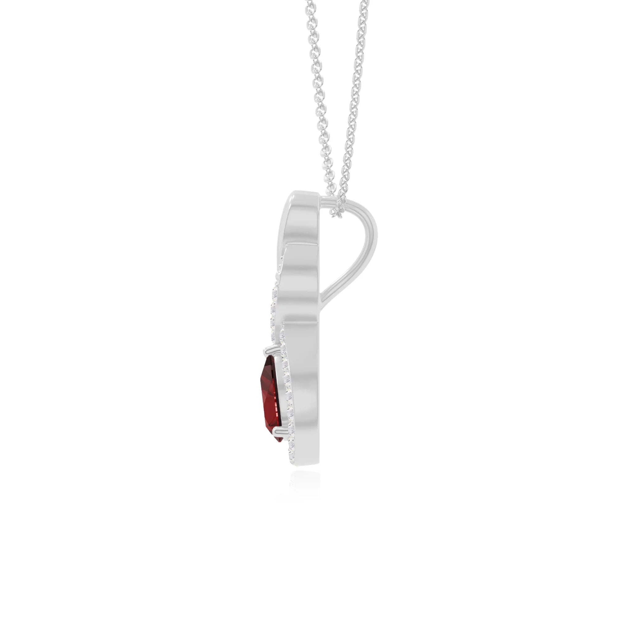 natural garnet infinity necklaces in sterling silver 