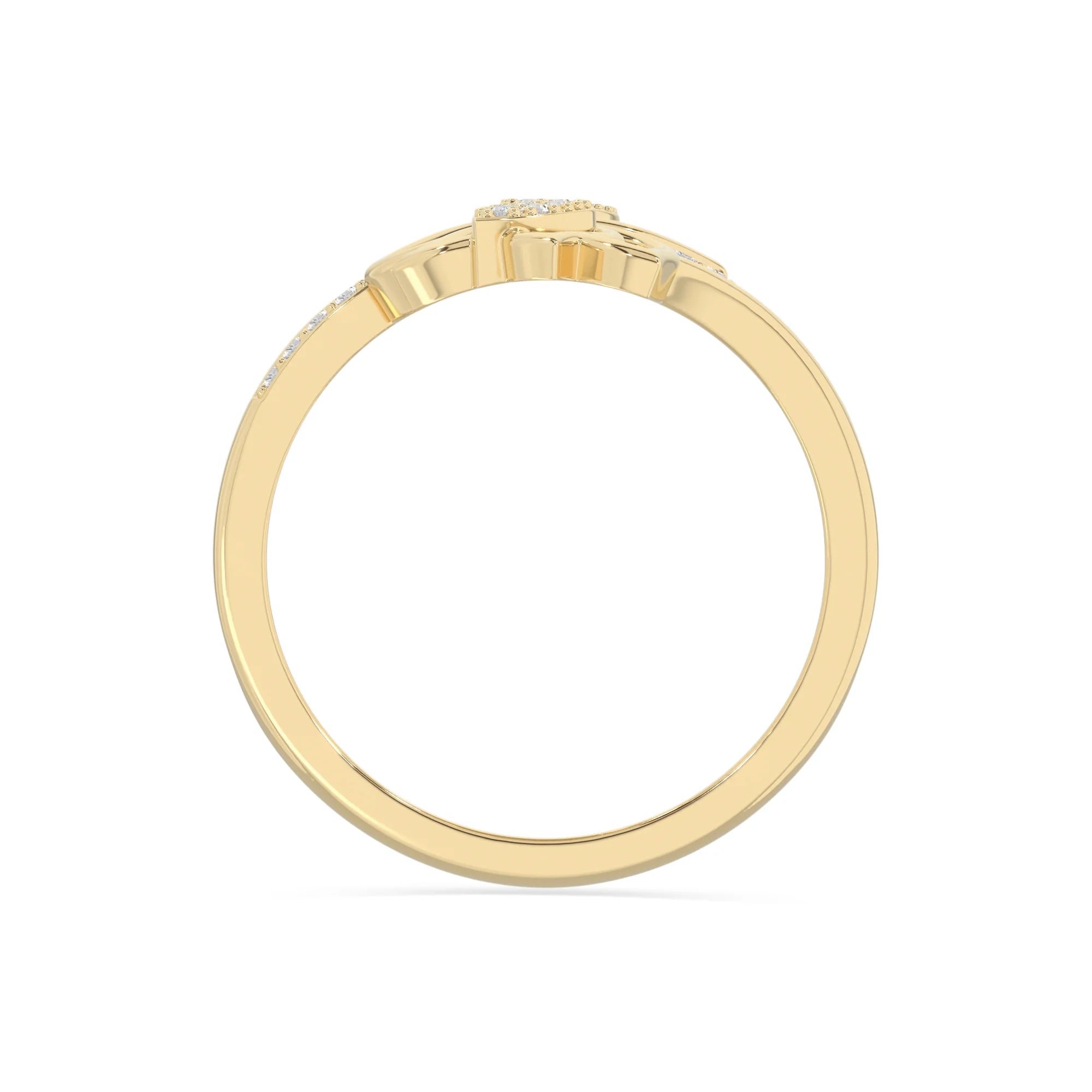 natural moissanite lotus blossom rings in yellow gold vermeil