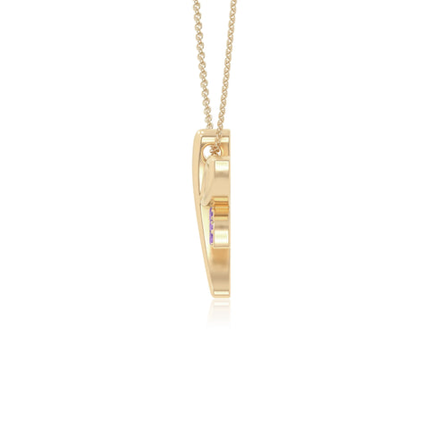 natural amethyst dragonfly necklaces in yellow gold vermeil 