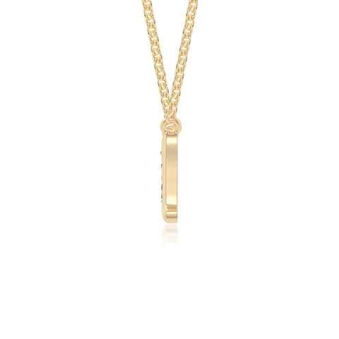 natural london-blue-topaz mom heart necklaces in yellow gold vermeil 