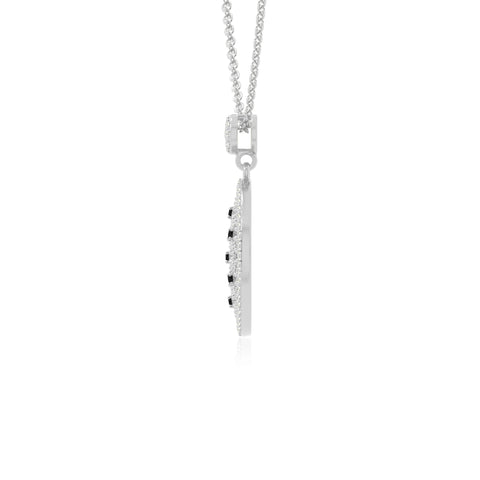natural black-onyx infinity love knot necklaces in sterling silver 