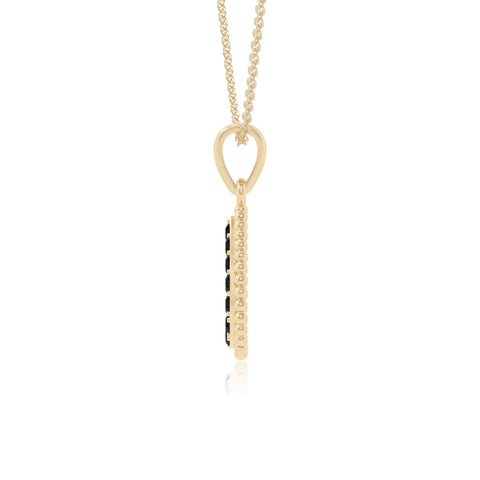 natural black-onyx infinity love knot necklaces in yellow gold vermeil 