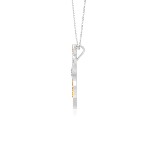 natural citrine infinity necklaces in sterling silver 