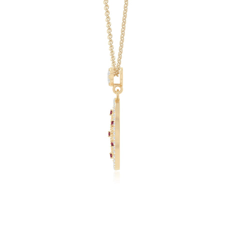 natural ruby infinity love knot necklaces in yellow gold vermeil 