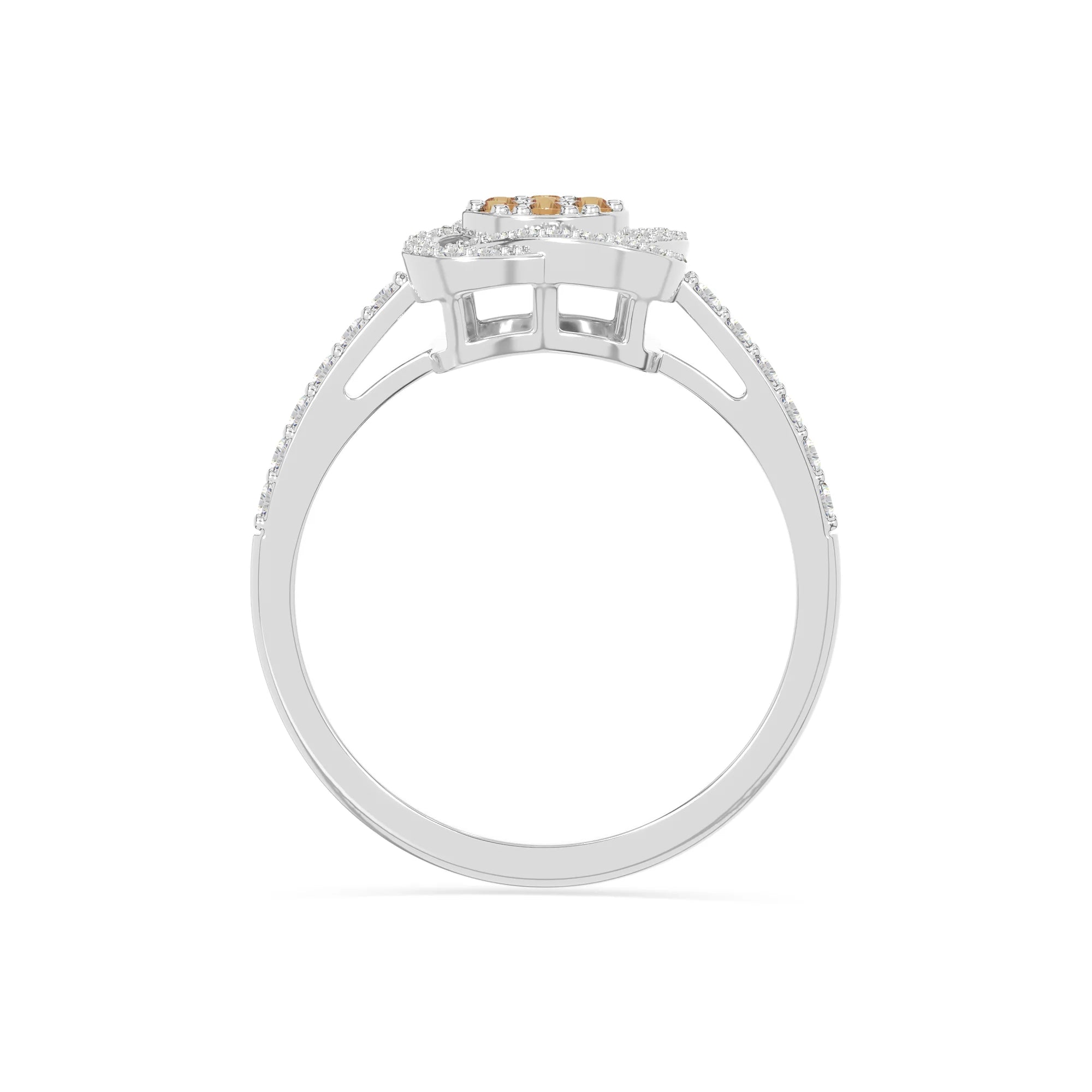 natural citrine infinity promise rings in sterling silver 