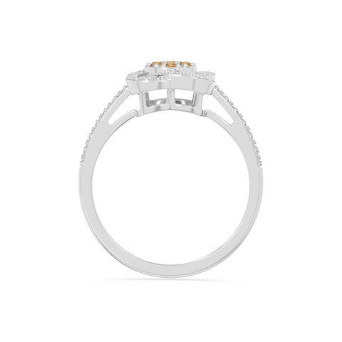 natural citrine infinity promise rings in sterling silver 